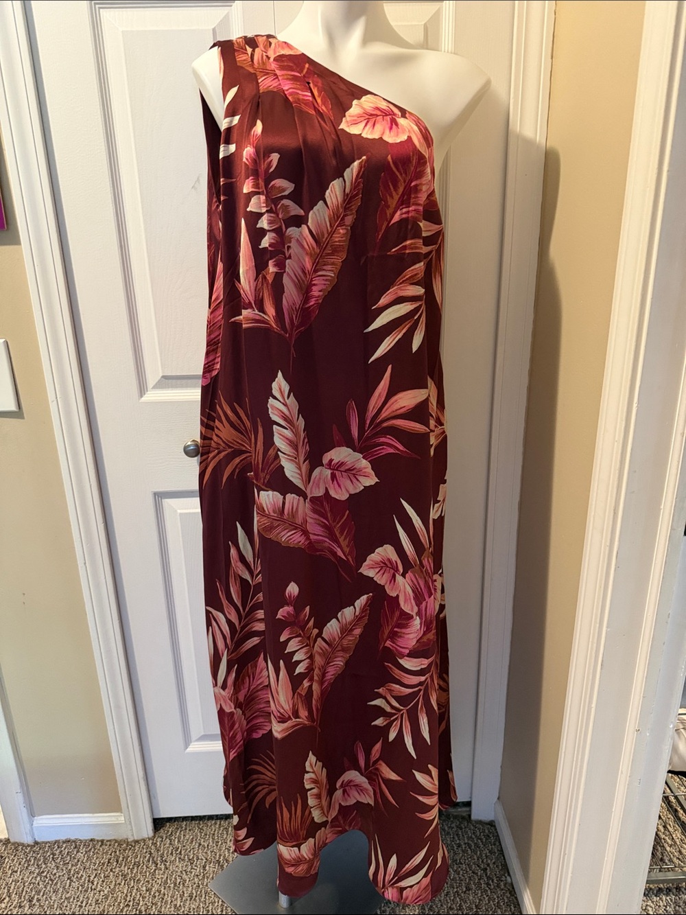 Ann Taylor Silk Floral Maxi Dress, Size 12